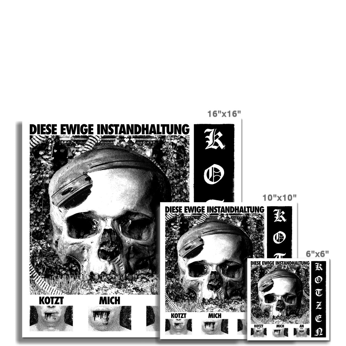 Diese ewige Instandhaltung kotzt mich an Fine Art Print
